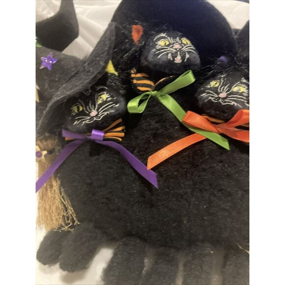 ANNALEE 7" Halloween Witch Cats Trio, NWT - Picture 5 of 12